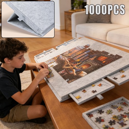 1000 piece puzzle board - board, drawer
