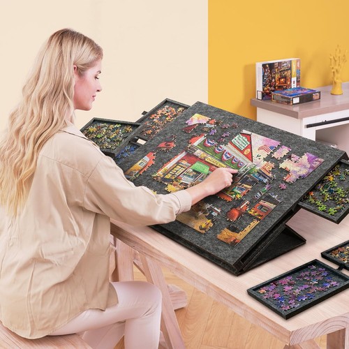 1000 pieces puzzle - pieces, board
