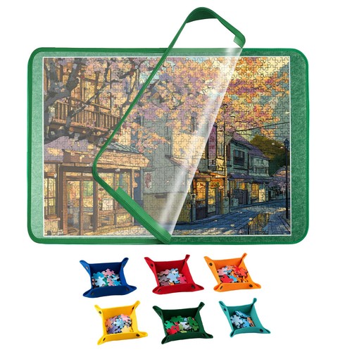 Portable 1000 pieces jigsaw - pieces,
