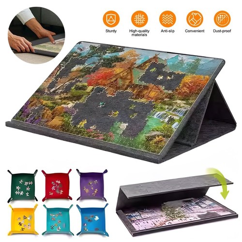 Felt tilting puzzle - puzzle, board