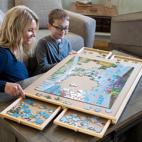Wooden jigsaw puzzle board - wooden,