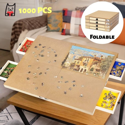 Foldable wooden jigsaw puzzle - wooden,