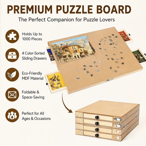 1000pcs wooden jigsaw - wooden, puzzle
